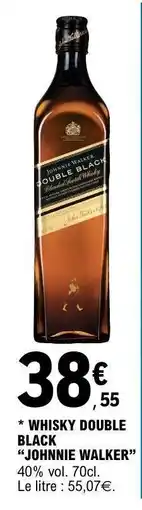 E.Leclerc WHISKY DOUBLE BLACK “JOHNNIE WALKER” offre