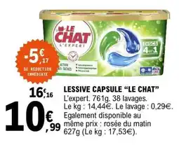 E.Leclerc LESSIVE CAPSULE “LE CHAT” offre