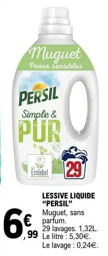 E.Leclerc LESSIVE LIQUIDE PERSIL offre