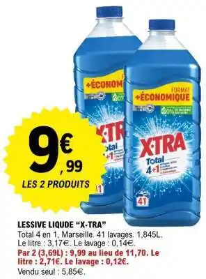 E.Leclerc LESSIVE LIQUIDE X-TRA offre