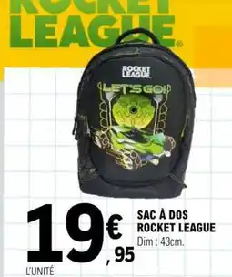 E.Leclerc SAC À DOS ROCKET LEAGUE offre