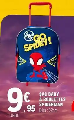 E.Leclerc SAC BABY À ROULETTES SPIDERMAN offre