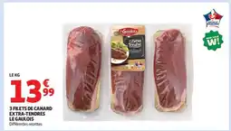 Auchan 3 Filets De Canard Extra-Tendres Le Gaulois offre