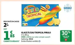 Auchan GLACE À L'EAU TROPICAL PIRULO offre