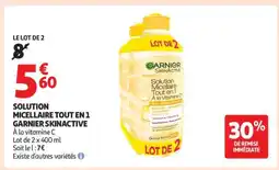 Auchan Solution Micellaire Tout En 1 Garnier Skinactive offre