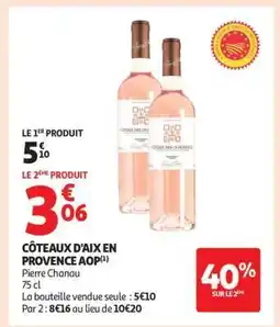 Auchan Coteaux D'aix En Provence Aop offre