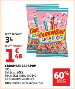 Auchan CARAMBAR CARA POP offre