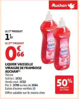 Auchan Liquide Vaisselle Vinaigre De Framboise Auchan offre