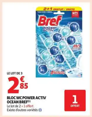 Auchan Bloc Wc Power Activ Ocean Bref offre