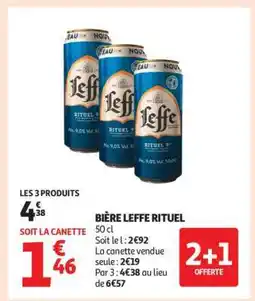 Auchan Bière Leffe Rituel offre