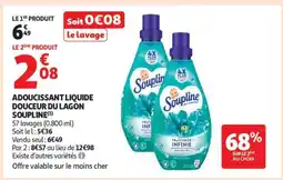 Auchan ADOUCISSANT LIQUIDE DOUCEUR DU LAGON SOUPLINE offre