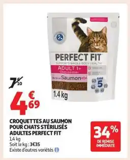 Auchan PERFECT FIT Croquettes au Saumon offre