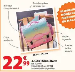 Auchan 1. CARTABLE 36 cm offre