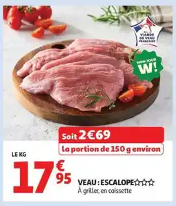 Auchan Veau : Escalope offre