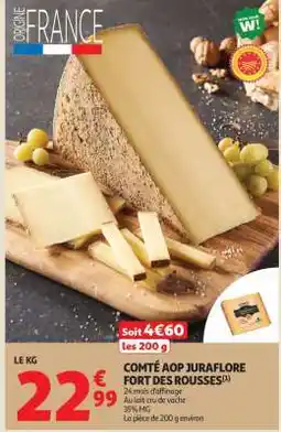 Auchan COMTÉ AOP JURAFLOR FORT DES ROUSSES offre