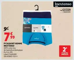 Auchan Pyjashort Homme Inextenso offre