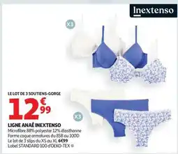 Auchan LE LOT DE 3 SOUTIENS-GORGE offre