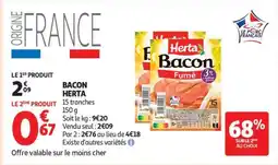 Auchan Bacon Herta offre