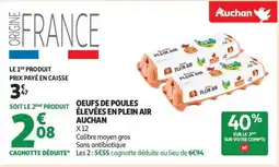 Auchan Oeufs De Poules Élevées En Plein Air Auchan offre