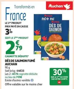 Auchan Dés De Saumon Fumé Auchan offre