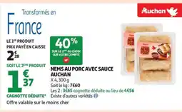 Auchan Nems Au Porc Avec Sauce Auchan offre