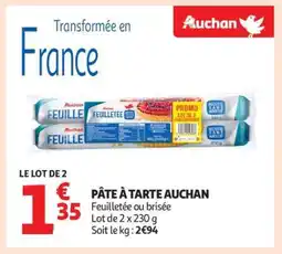 Auchan Pâte À Tarte Auchan offre