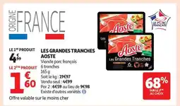 Auchan Les Grandes Tranches Aoste offre
