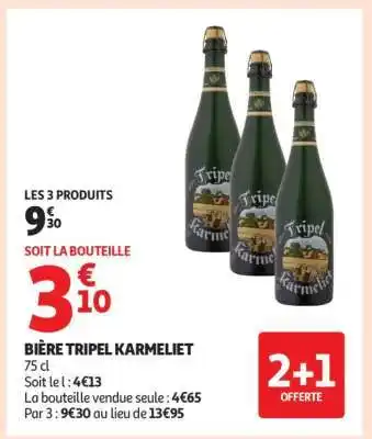 Auchan Bière Tripel Karmeliet offre