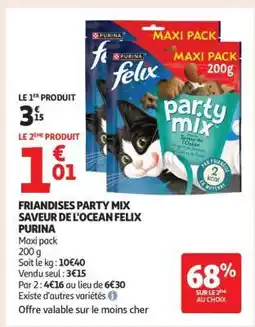 Auchan FRIANDISES PARTY MIX SAVEUR DE L'OCEAN FELIX PURINA offre