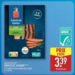 ALDI Émincés de Saumon offre