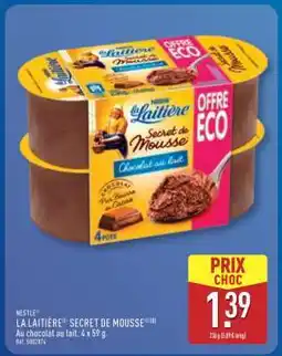 ALDI Nestlé La Laitière Secret de mousse offre