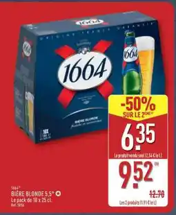 ALDI 1664 BIÈRE BLONDE 5,5° offre