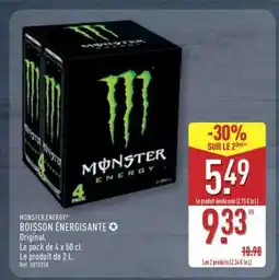 ALDI MONSTER ENERGY BOISSON ÉNERGISANTE offre