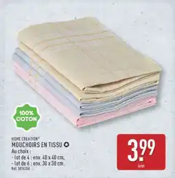 ALDI MOUCHOIRS EN TISSU offre