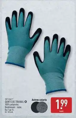 ALDI GANTS DE TRAVAIL offre
