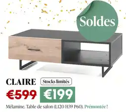 Meubles Crack CLAIRE offre