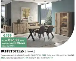 Meubles Crack Buffet stefan offre
