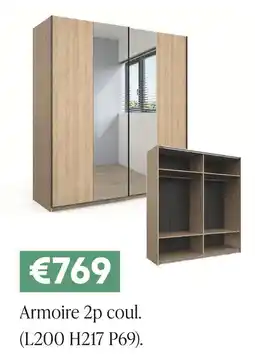 Meubles Crack Armoire 2p coul offre