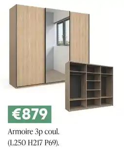 Meubles Crack Armoire 3p coul offre