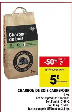 Supeco Carrefour Charbon de bois offre