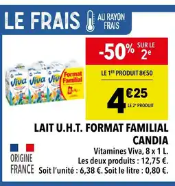 Supeco Candia Lait U.H.T. Format Familial offre
