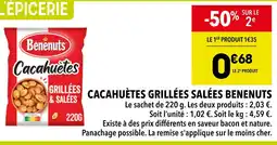 Supeco Bénénuts Cacahuètes grillées salées offre