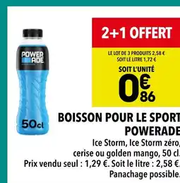 Supeco Powerade Boisson pour le sport offre