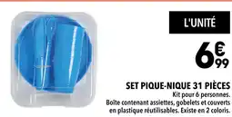 Supeco Set pique-nique 31 pièces offre