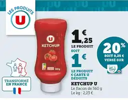 Super U U Ketchup offre