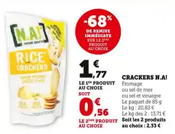 Super U N.A! Crackers n.A! offre