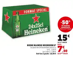 Super U HEINEKEN 5° Biere blonde offre