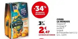 Super U LA MORDUE Cider offre
