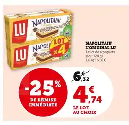 Super U LU Napolitain L'Original offre
