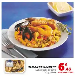 Super U Paella de la Mer offre